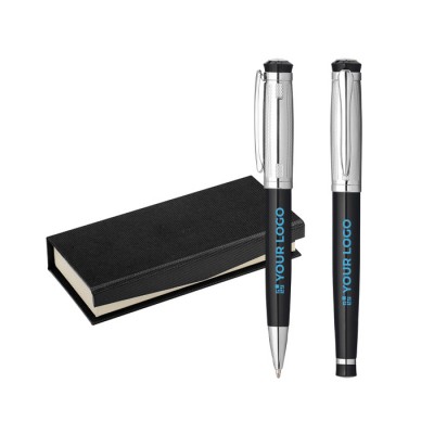 Set penne personalizzabili con astuccio colore argento