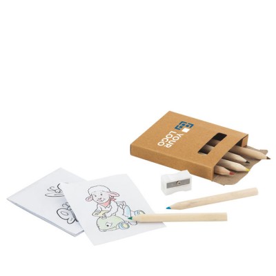 Piccola confezione da disegno per bambini color avorio