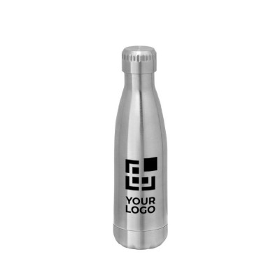 Bottiglia termica personalizzata con logo color nero 