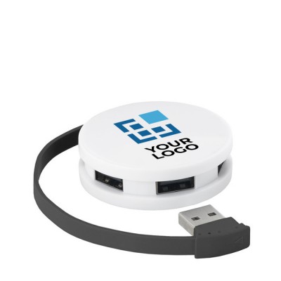 Hub USB promozionale da 4 porte  color nero