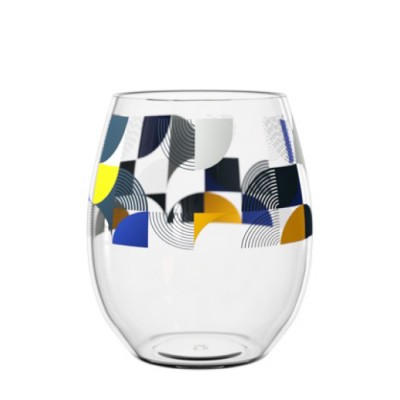 Bicchieri promozionali in tritan con logo color transparente