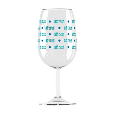 Bicchieri da vino personalizzati con logo colore transparente