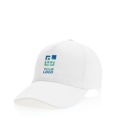 Cappello promozionale in cotone riciclato vista area di stampa