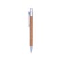 Biro promozionale in sughero color argento terza vista