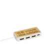 Multiporta usb in roccia calcarea e bambù