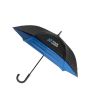 Ombrello da 29” in pongee 190T nero con interno colorato Ø132 cm color blu mare