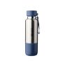 Borraccia acciaio inox con manico da polso e bicchiere alla base 500ml