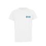 T shirt sportive con logo per bambini vista area di stampa