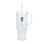 Bicchiere termico 1L con manico laterale e cannuccia, coperchio antigoccia