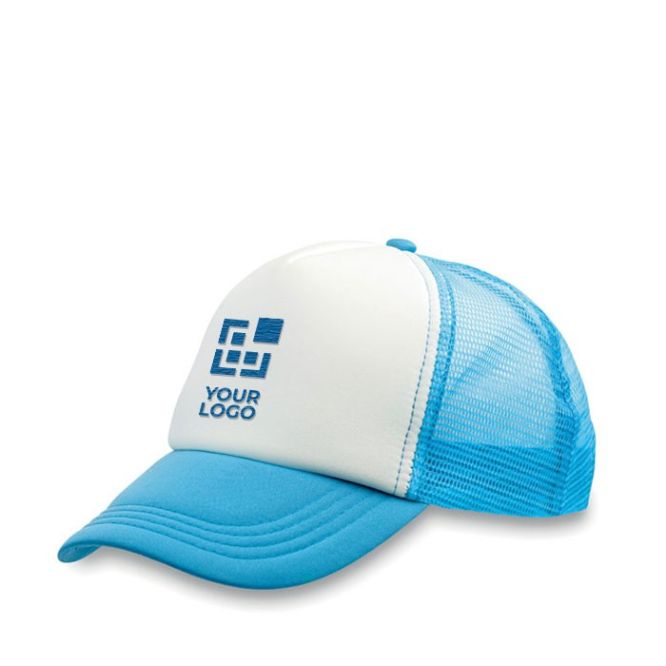 Cappellini da personalizzare stile ''trucker'' vista area di stampa