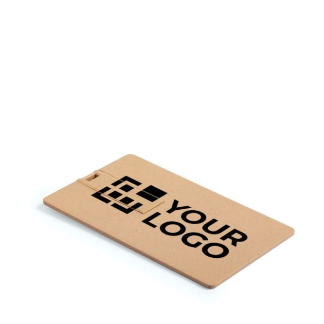 Usb card personalizzate realizzate in RPET vista area di stampa