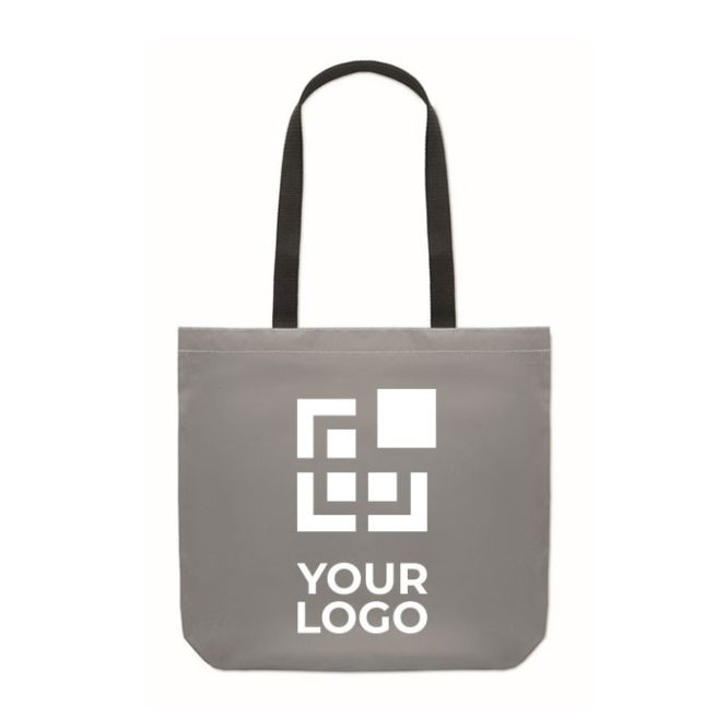 Shopper per la spesa con logo vista area di stampa