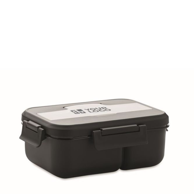 Porta pranzo da 1000ml con posate color bianco prima vista