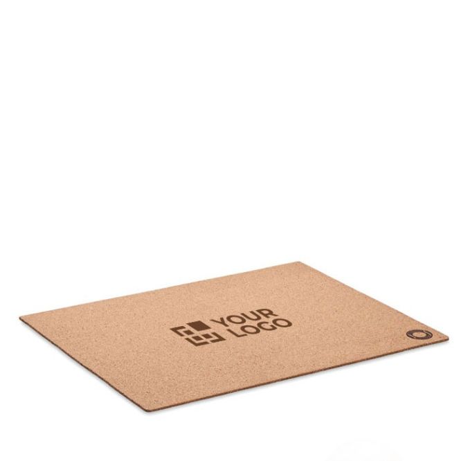 Tovaglietta in sughero rettangolare 40x30 cm dallo spessore di 3 mm vista area di stampa