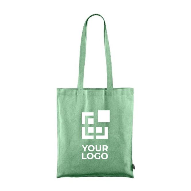 Shopper in cotone colorato riciclato GRS da120 g/m² Fairtrade