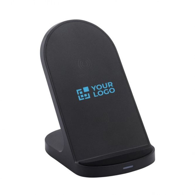 Base di ricarica wireless in plastica riciclata a doppia bobina da 15W