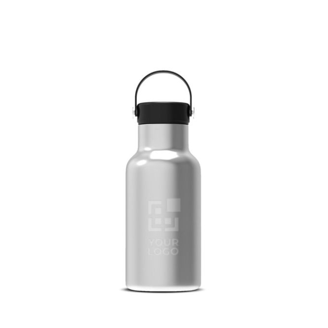 Borraccia in acciaio inox con rivestimento in polvere e manico 350ml