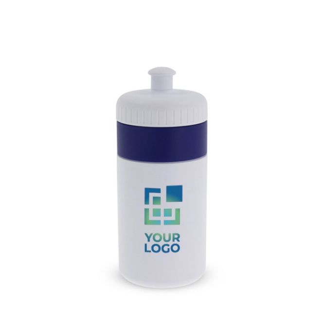 Borraccia sportiva di plastica senza BPA con dettaglio colorato 500ml