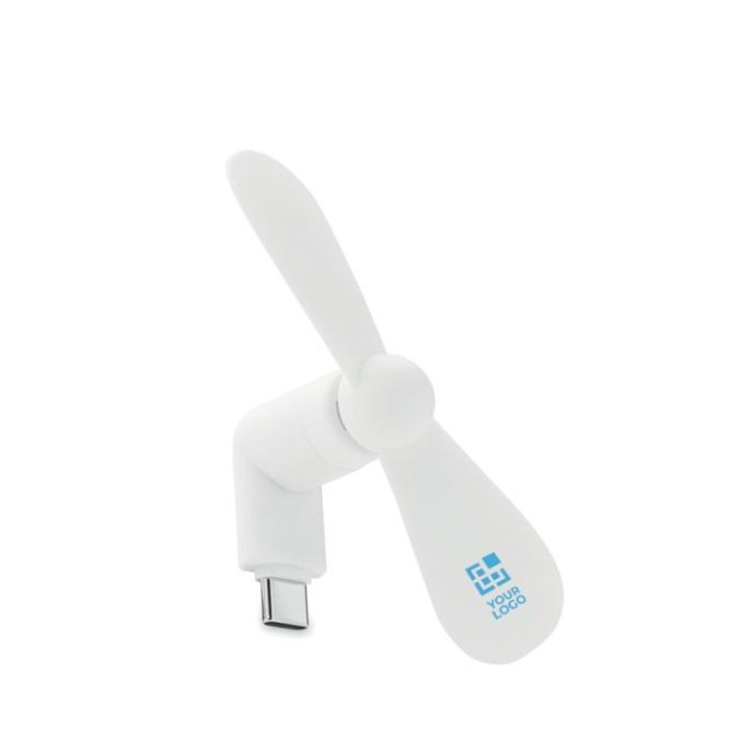 Ventilatore portatile personalizzato per smartphone con porta USB-C
