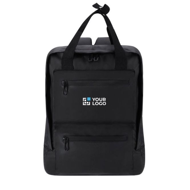 Zaino per laptop in PU con doppia maniglia per il trasporto, 15''