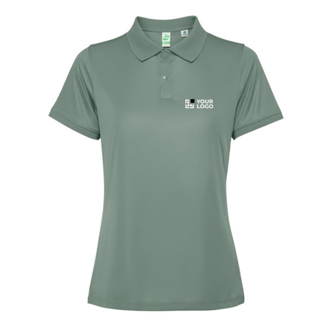 Polo tecnica donna in poliestere riciclato 125g/m2 Roly Direct Tormo 