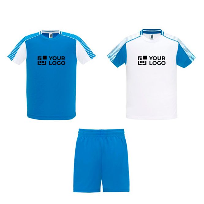 Completo sportivo unisex con 2 t-shirt 140 g/m2 Roly Direct Juve 