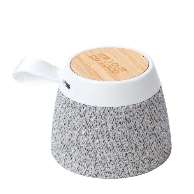 Altoparlante wireless con corpo in bambù e supporto magnetico 5W