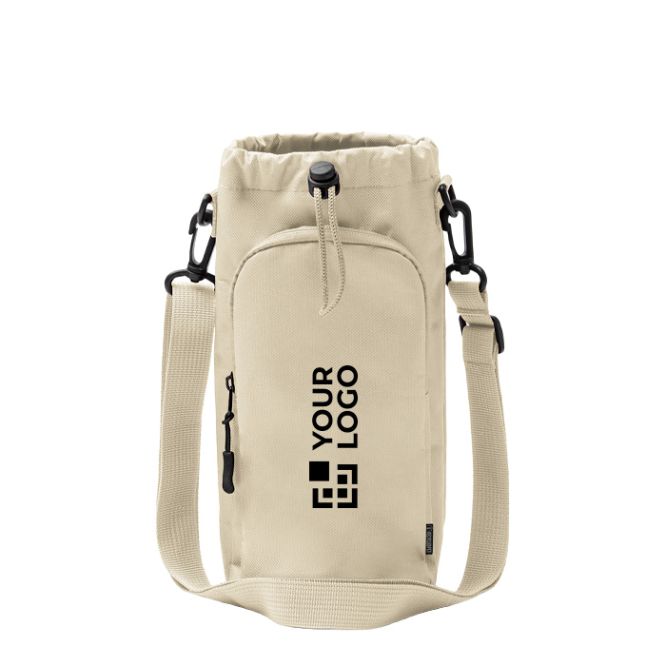 Borsa a tracolla portabottiglie in plastica eco con chiusura regolabile 2,5 L