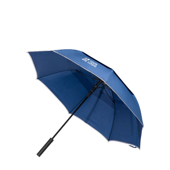 Ombrello automatico con banda riflettente e sistema antivento