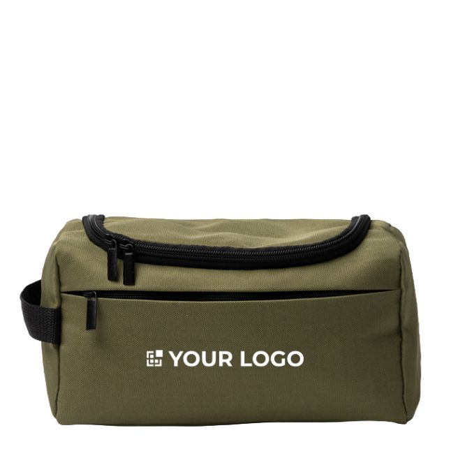 Necessaire ecologico con tasca interna in rete e maniglia laterale