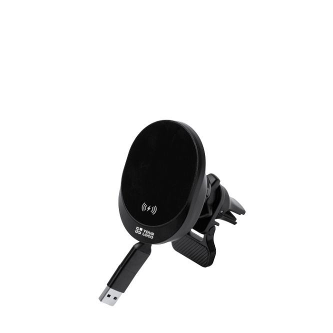 Caricatore wireless per auto con cavo retrattile Tipo C 15W