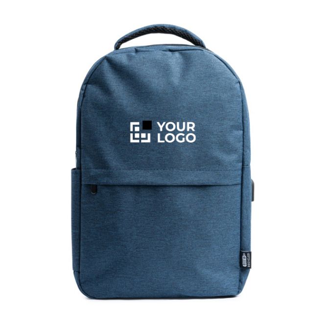 Zaino in poliestere riciclato 600D con tasca principale per laptop