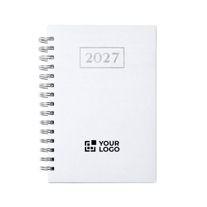 Agenda A5 con anelli e copertina in similpelle