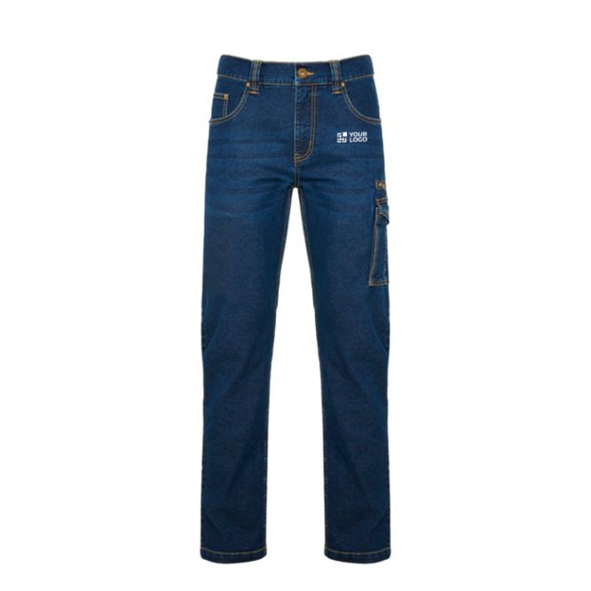 Pantaloni lavoro in denim di cotone e poliestere 370g/m2 Roly Raptor 36 