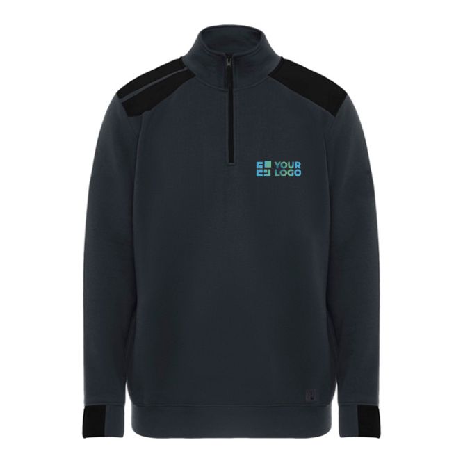 Felpa con mezza zip in cotone e poliestere 280g/m2 Roly Maverick 