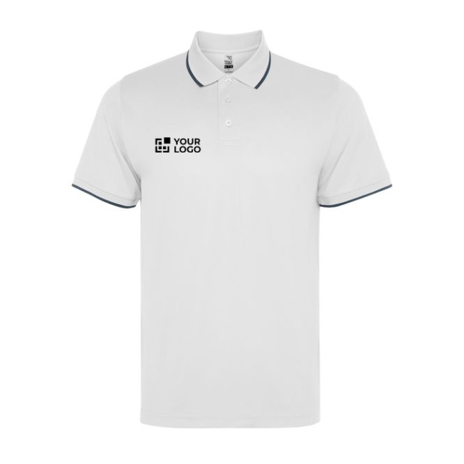 Polo tecnica a manica corta con rib a contrasto 200 g/m2 Roly Direct Sian