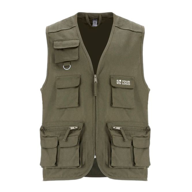 Gilet da lavoro con tasche cotone e poliestere 200g/m2 Roly Venera 