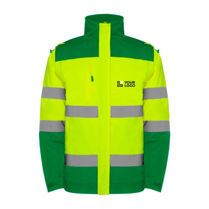 Parka da lavoro alta visibilità impermeabile 400g/m2 Roly Epsylon 