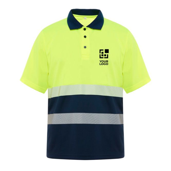 Polo tecnica alta visibilità in poliestere 170 g/m2 Roly Vega 
