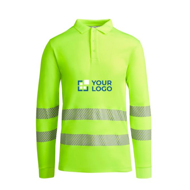 Polo da lavoro tecnica a maniche lunghe 170 g/m2 Roly Atrio LS 