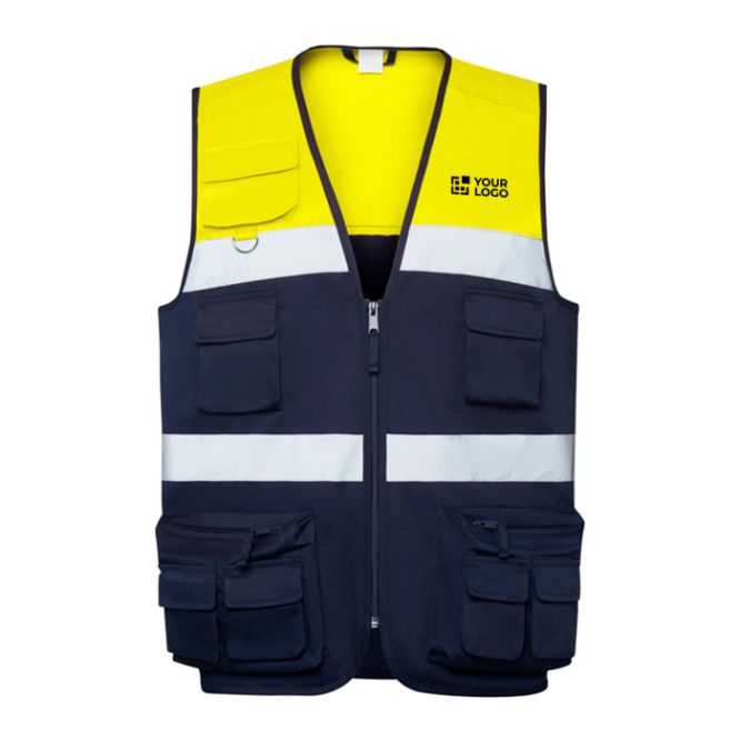 Gilet da lavoro ad alta visibilità multitasche 200g/m2 Roly Beta 