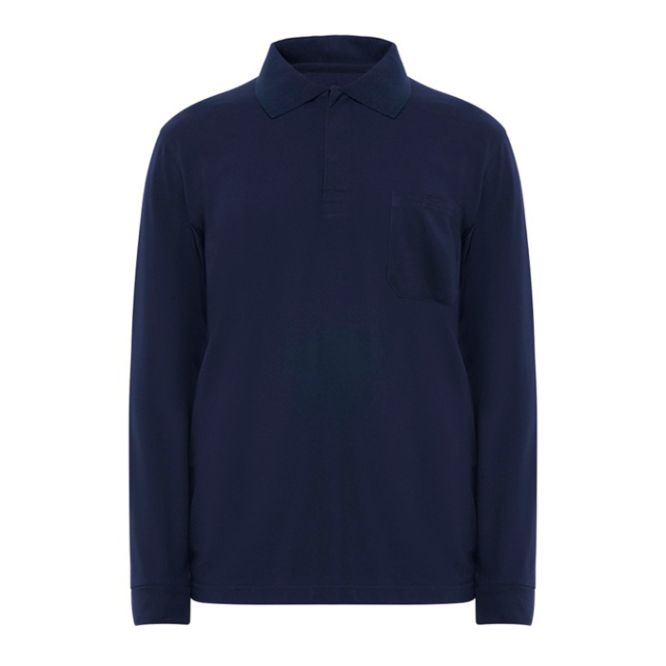 Polo lunga ignifuga con patta a 3 bottoni 220 g/m2 Roly Santana 