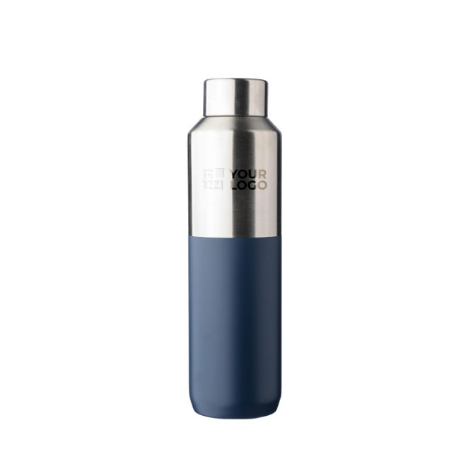 Borraccia termica in acciaio inox riciclato con tappo argentato 600ml