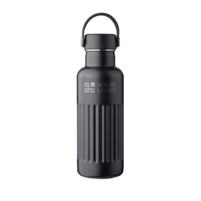 Borraccia in acciaio inox riciclato con tappo e manico da 500ml