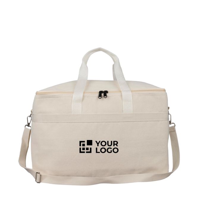 Borsa frigo con soffietto e doppio manico regolabile, capacità 23 L