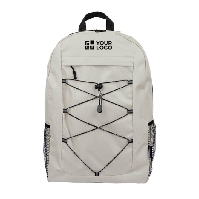 Zaino sportivo con fasce elastiche e tasche laterali in rete