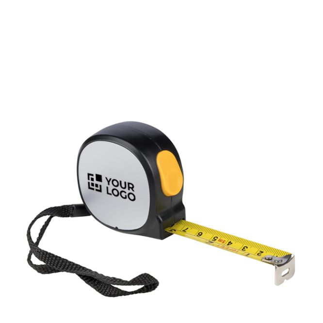 Flessometro magnetico in plastica con laccetto e blocco da 5 m