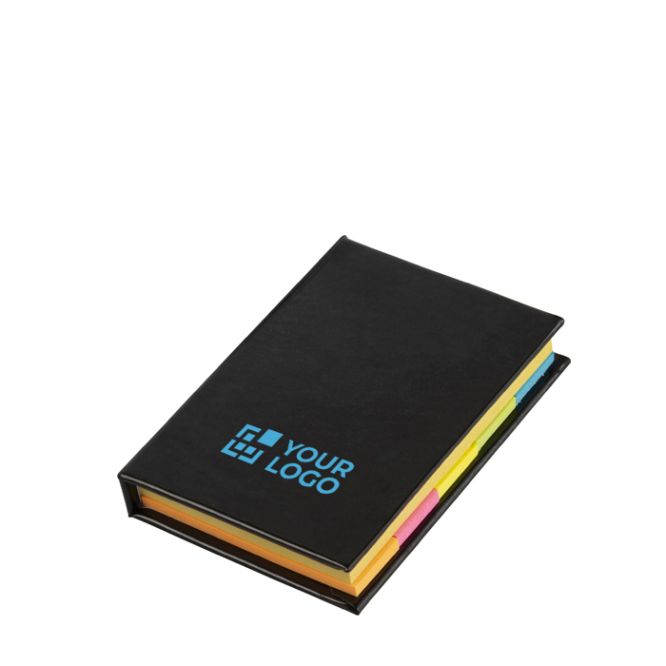Post-it con copertina rigida e fogli di varie dimensioni e colori