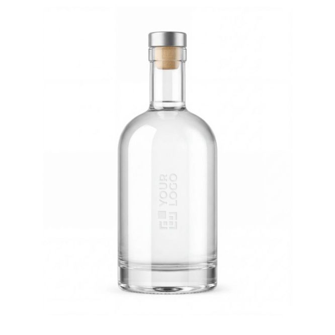 Bottiglia di vetro personalizzata con tappo in alluminio da 750ml
