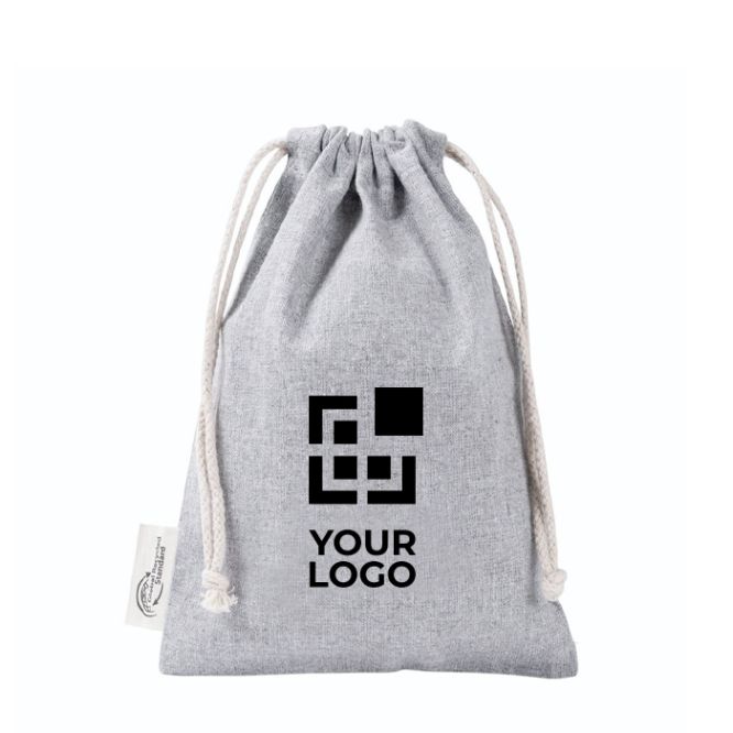 Zaino a sacca in cotone e poliestere riciclato 120 g/m2